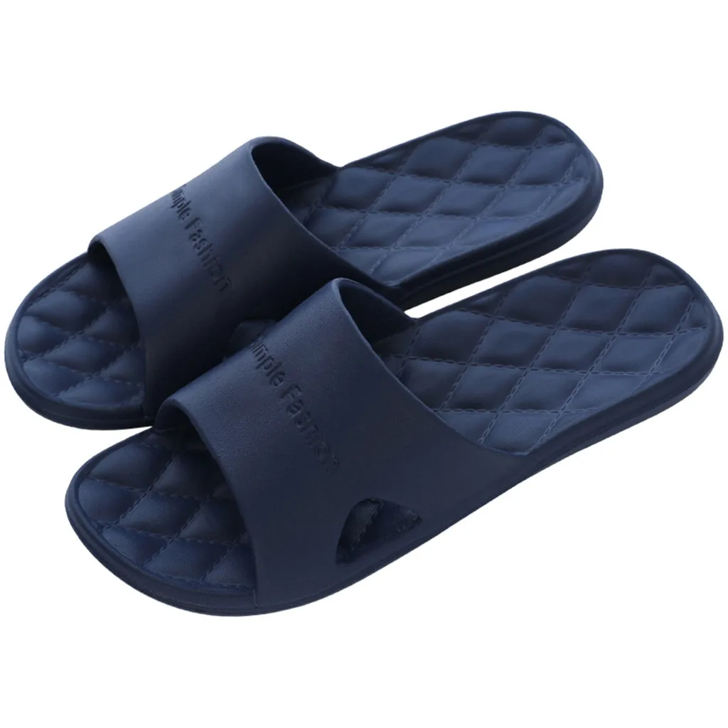 Мужские повседневные Нескользящие слиперы для ванной модные пар душа летние