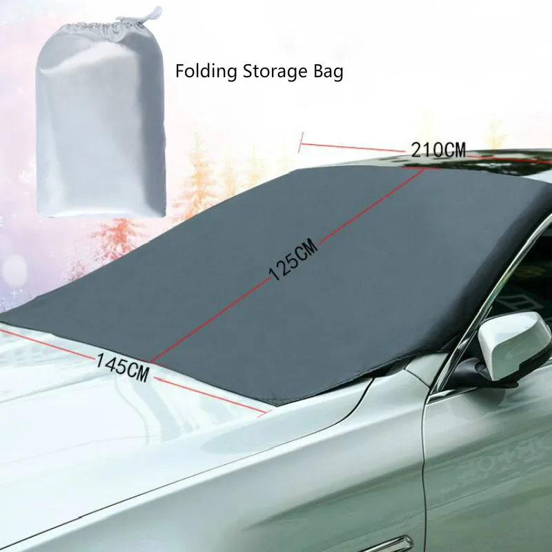 

Windshield Snow Cover Ice Removal Wiper Visor Protector All Weather Winter Summer Auto Sun Shade for Car
