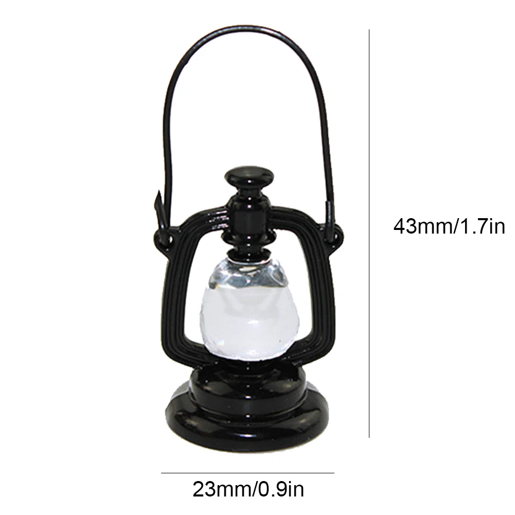 

Mini Oil Lamp Decor Pretend Play Toy 1:12 Doll House Miniature Dollhouse Accessories Miniature Living Room Kids Boys Girls Toy
