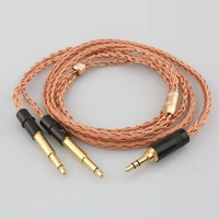 hifi 3 5mm stereo plug 16 core 99 7n occ earphone cable for meze 99 classics neo noir headset headphone