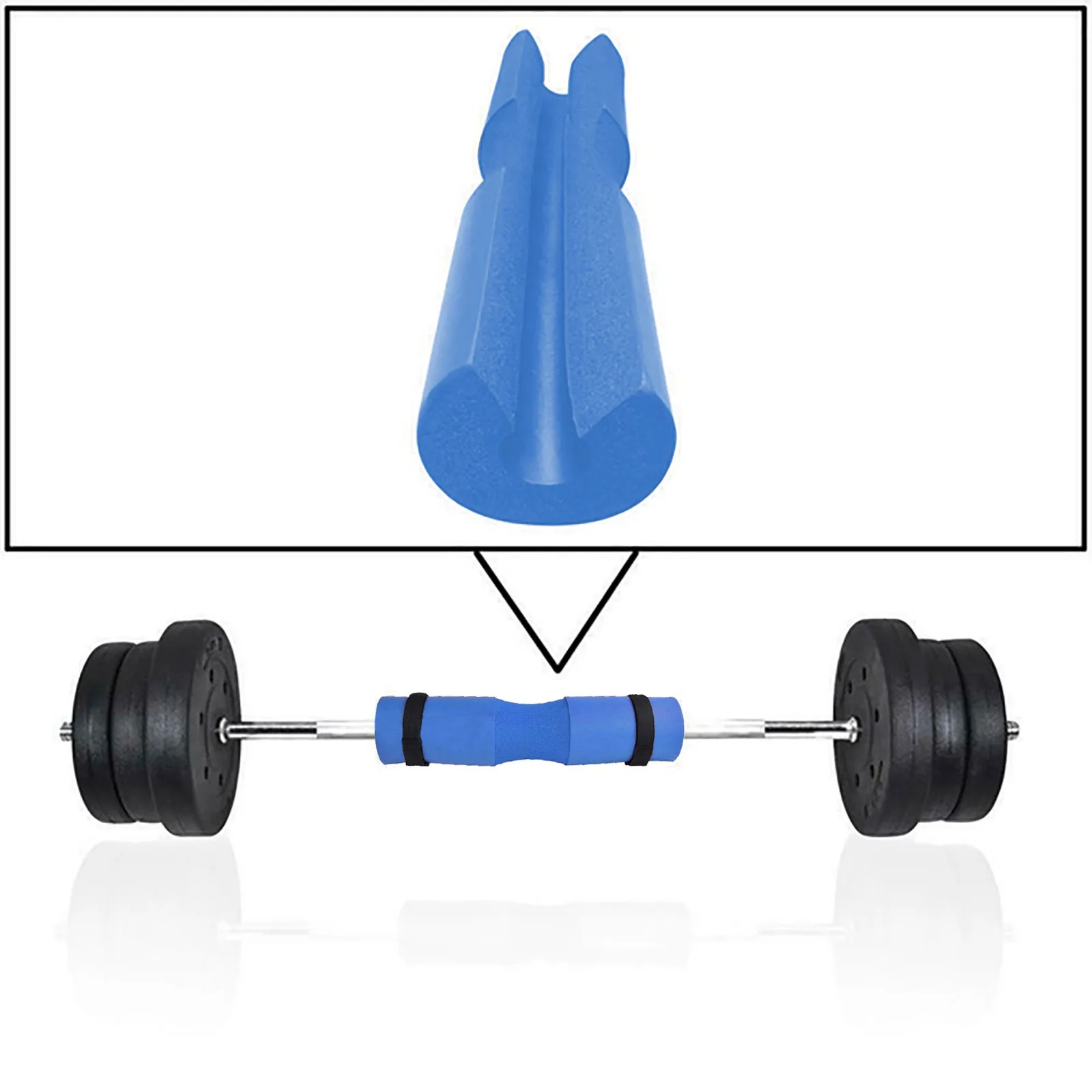 

Fitness Weightlifting Squat Foam Neck Guard Barbell Shoulder Back Protector Pad with Strap#30