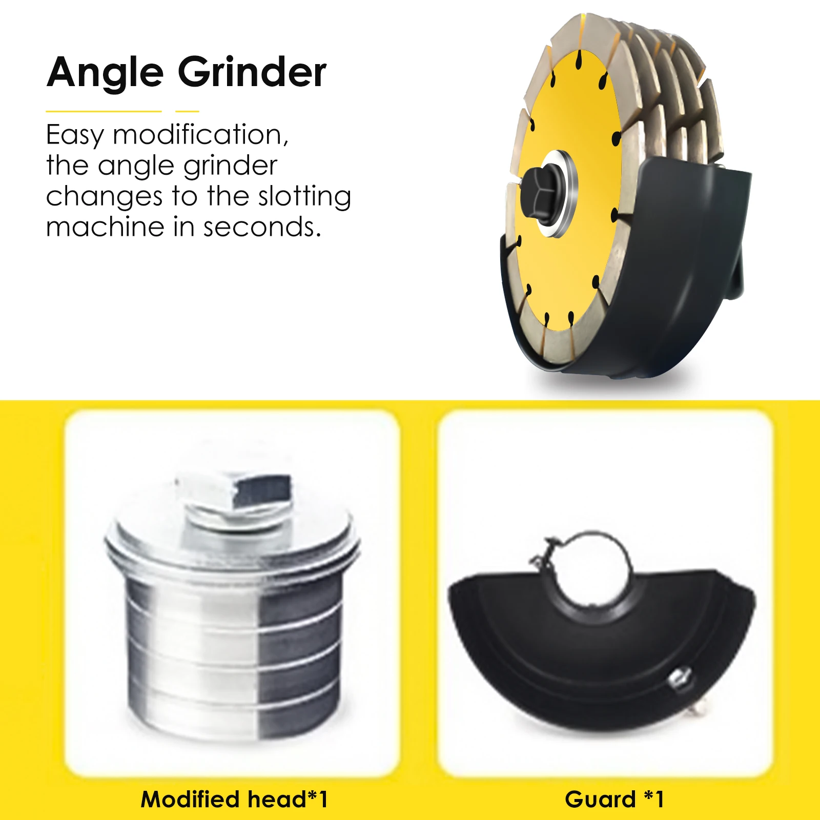 

Angle Grinder To Grooving Machine Adapter 100 Type Lock Nuts Flange Inner Outer Kit For Variable Slotting Machine Conversion