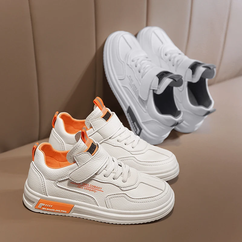 Детские мягкие кроссовки Повседневная модная обувь для подростков и детей белые