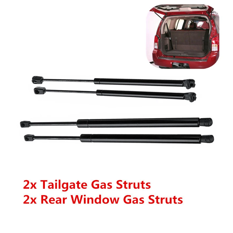 4x Car Rear Window Tailgate Boot Gas Strut Struts Support Bar Fit Nissan Pathfinder R51 2005 2006 2007 2008 2009 2010 2011 2012 |