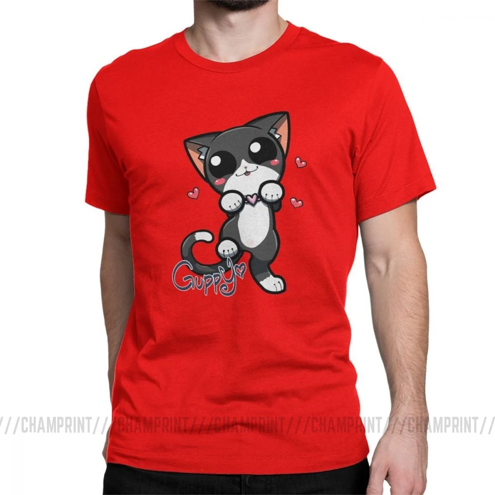 The Binding Of Isaac Guppy Футболка Мужская винтажная хлопковая Футболка с круглым вырезом футболки с коротким рукавом Новое поступление одежда - Цвет: Красный