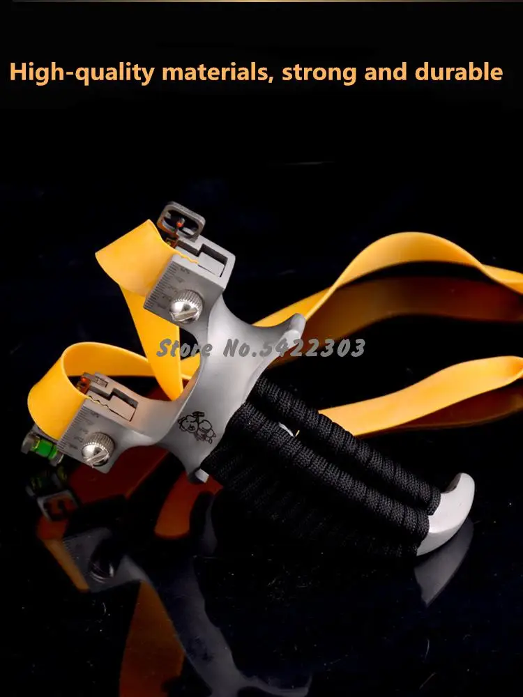 

Stainless steel slingshot flat leather outdoor competition Dawei high precision infrared laser slingshot