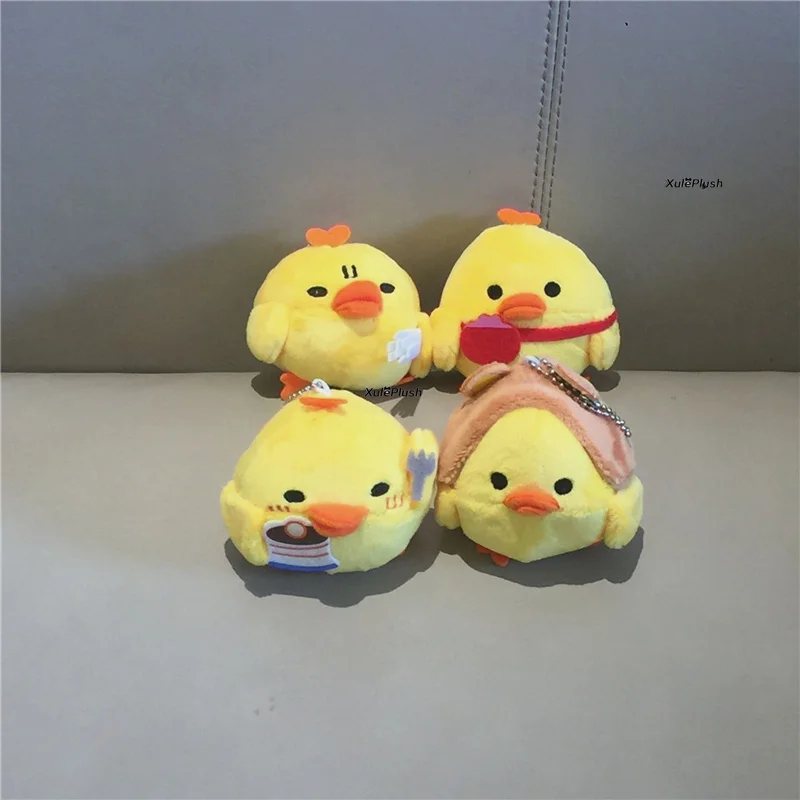 MIX designs 50 шт./лот 5 9 см маленькая игрушка курица мягкая плюшевая утка брелок