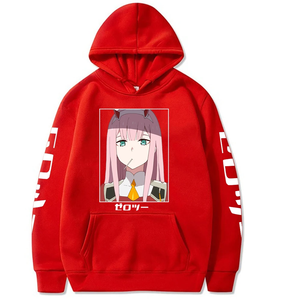 

Men Women Long Sleeve Hoodie Darling In The Franxx Anime Harajuku Zero Two Beautiful Girl Print Summer Loose Tops