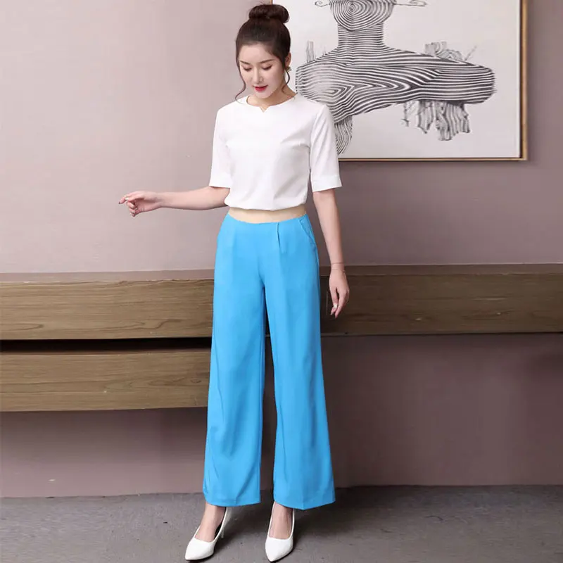 Летняя Синяя Униформа красоты с коротким рукавом тайская косметичка для салонов