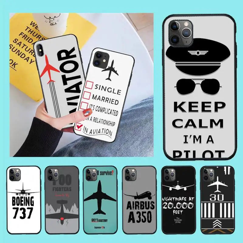 Чехол для телефона CUTEWANAN Airplane fly travel in the Sky iPhone 11 pro XS MAX 8 7 6 6S Plus X 5S SE 2020 XR|Бамперы| |