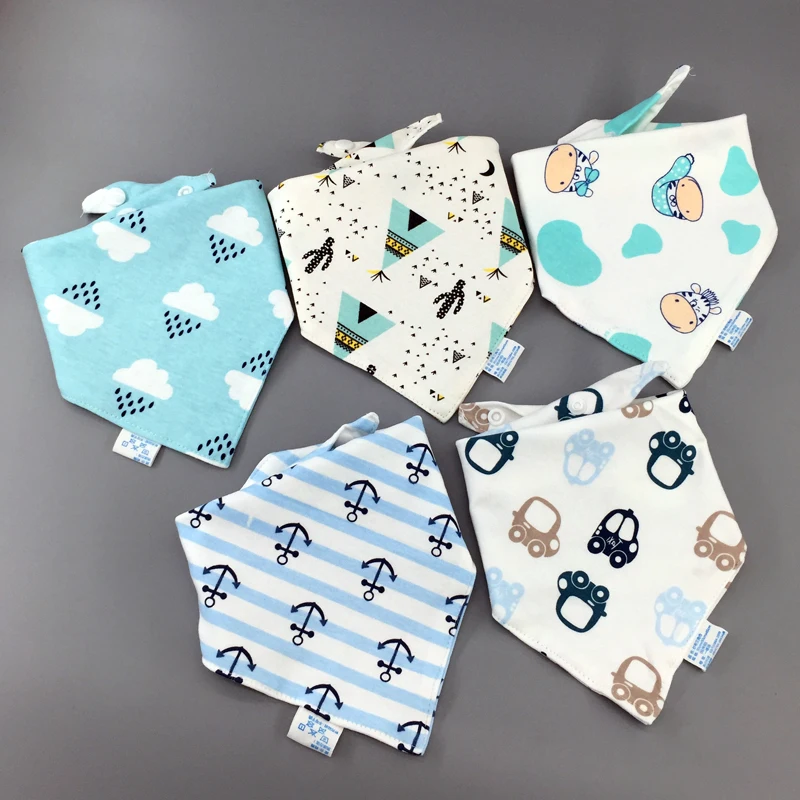 Детские нагрудники Слюнявчики из хлопка 5 шт./партия детский шарф одежда для