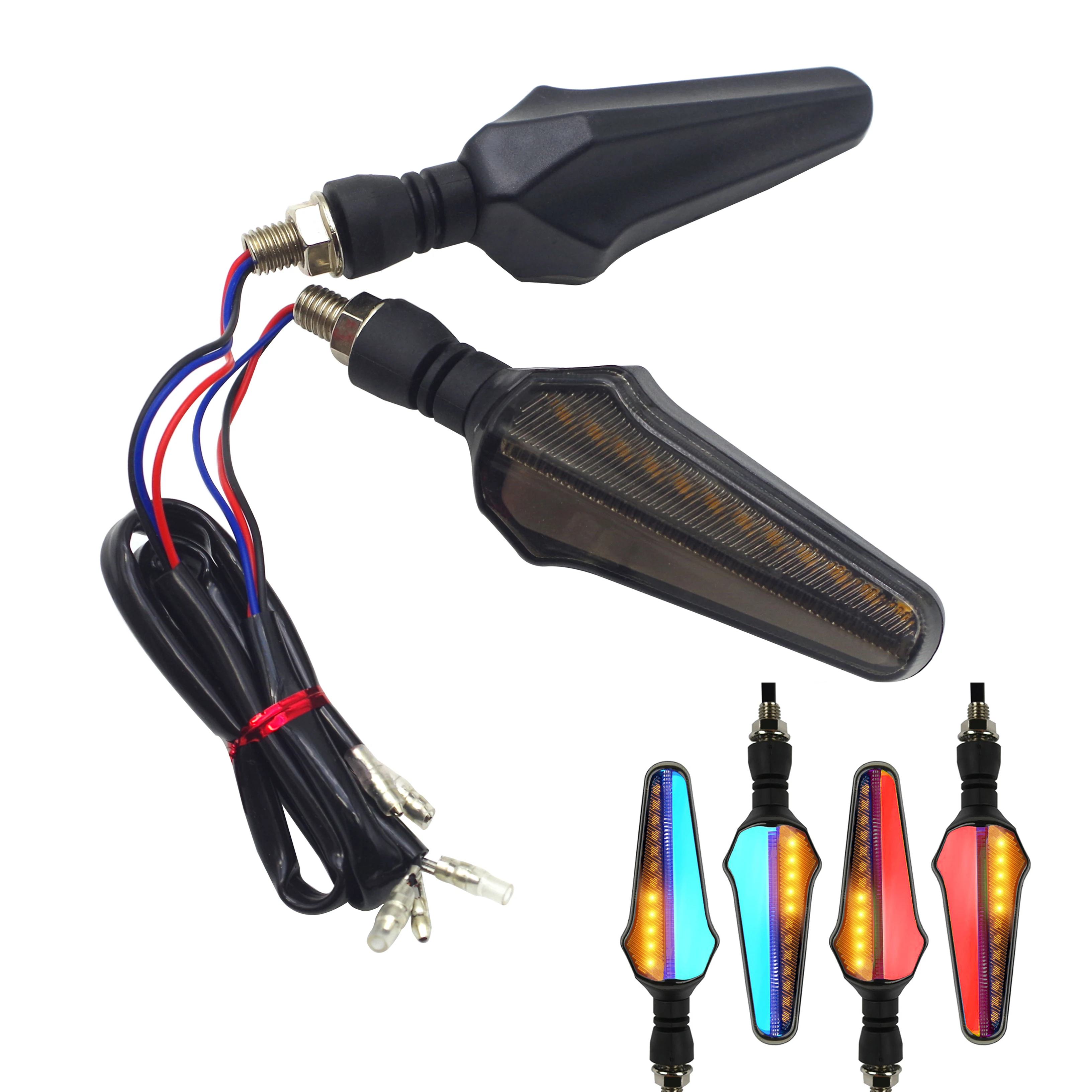 Универсальные поворотники для мотоциклов светодиодная лампа поворотник фонарик