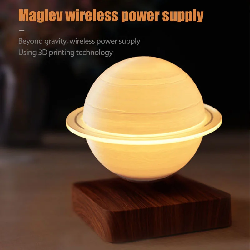 

3D LED Magnetic Levitation Planet Night Light Moonlight Gift Color Changing For Home Bedroom Decor Creative Mood Lamp