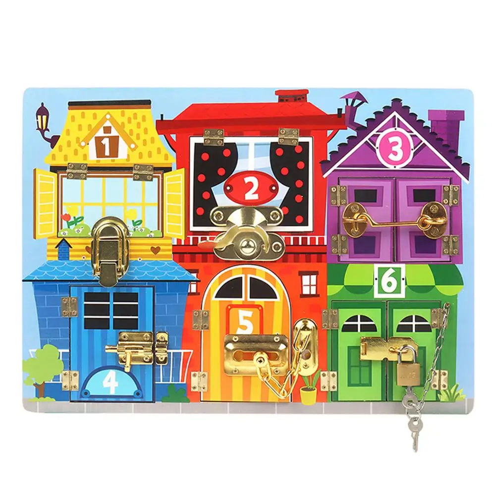 

Baby Busy Mat Board DIY Toys Motor Skill Latch Lock Cognition Toy Games Parts Baby Montessori Sensory Activity Board Accessories