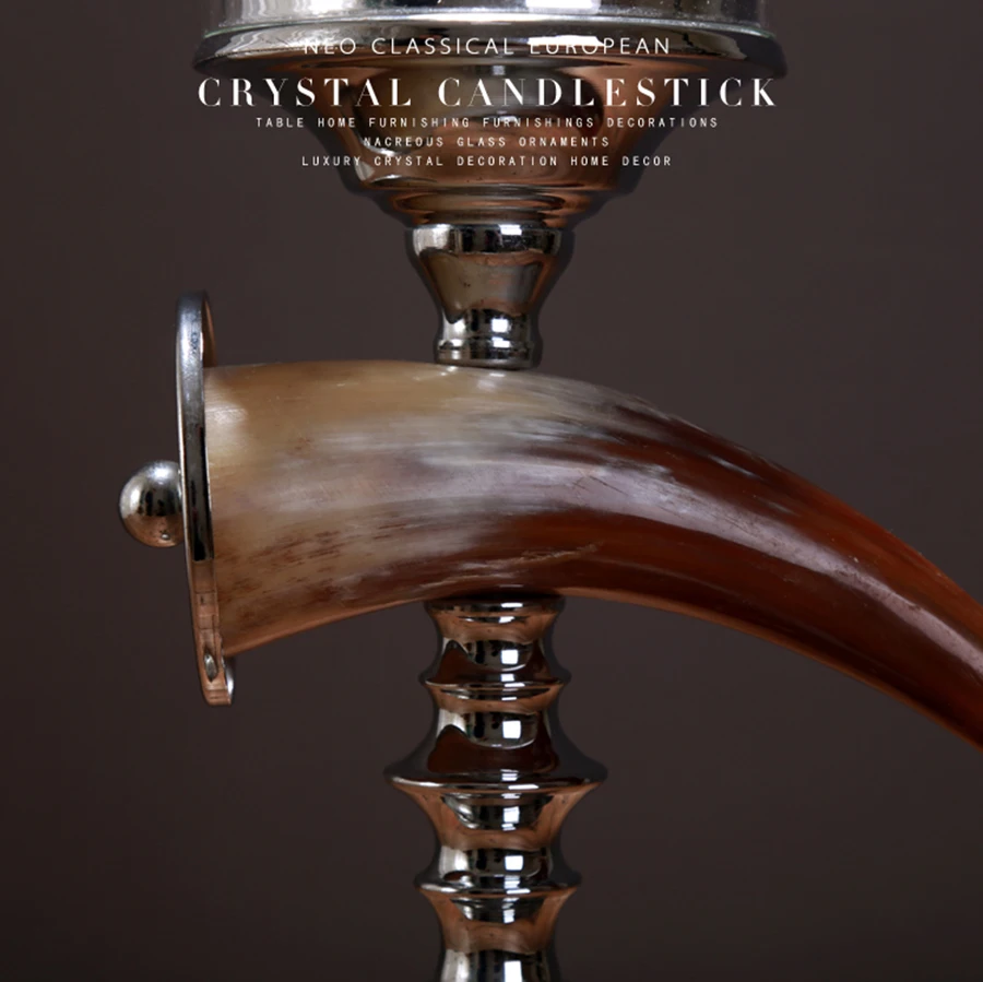 Хрустальный подсвечник свадебный стеклянный маленький скандинавский Декор для