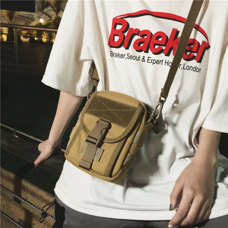 Модная мужская сумка-мессенджер Холщовая Сумка через плечо для сотового