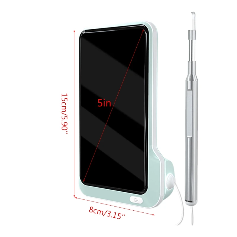 

P50 Screen Otoscope Endoscope Camera 1080P 3.9mm Lens 5 inch LCD Screen Camera Otoscopio Digital Ear Pick Monitor with Ai LX0C