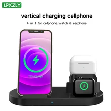 3 in 1 Wireless Charger Station QI 15W Fast Apple Wireless Charging Stand Dock for iPhone 13 12 8 Pro Max AirPods iWatch Samsung