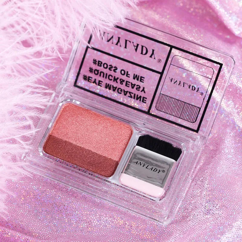 Двухцветные мерцающие тени для век Lazy долговечные водостойкие матовые с защитой