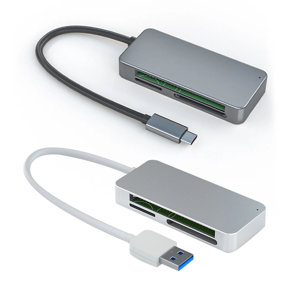 

USB 3,0 кард-ридер 3 в 1 Тип USB C CF устройство чтения карт памяти SD MS Secure Digital Multi-кард-ридер адаптер для ноутбука MACBook телефон планшет