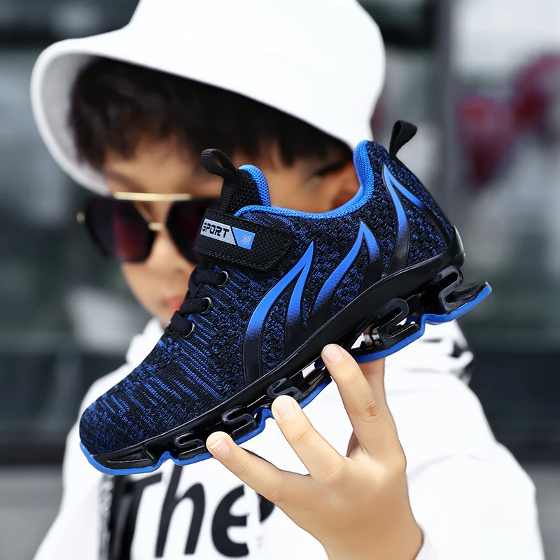 2020 Модные дышащие детские кроссовки легкие для мальчиков и на высокой платформе