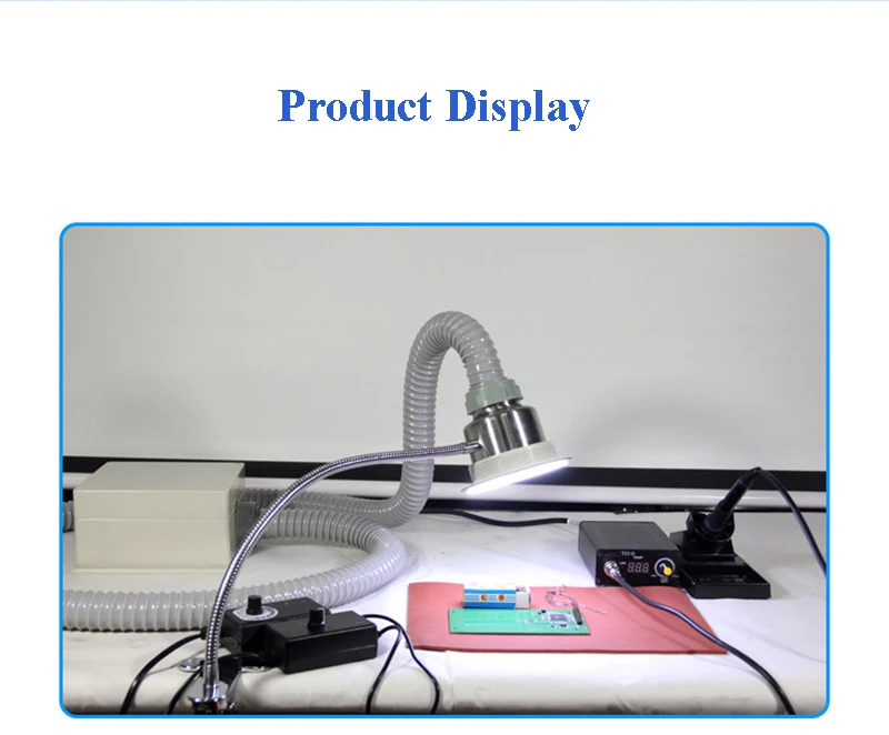 Антистатический прибор для всасывания дыма Ремонтное освещение курения