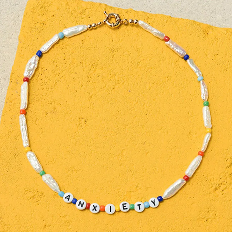 Ожерелье с подвеской из пресноводного жемчуга в стиле барокко | Украшения и