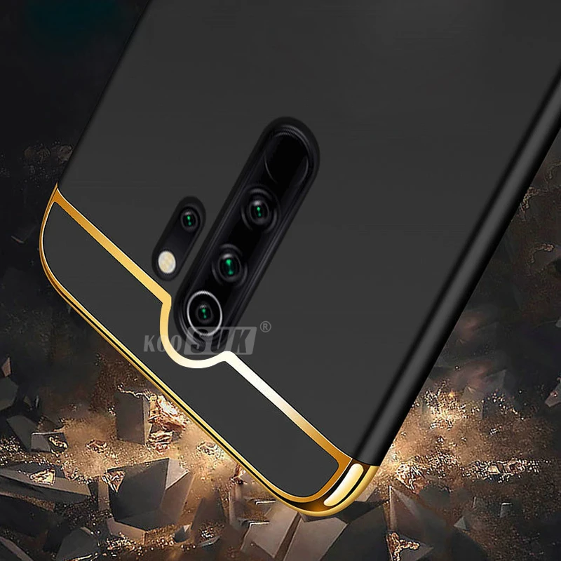 Оригинальный чехол 3 в 1 для Xiaomi Redmi Note 8 Pro 8A задняя крышка модный Матовый Жесткий