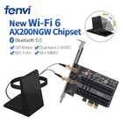Двухдиапазонный 2400 Мбитс Wifi 6 AX200NGW PCI-E 1X беспроводной адаптер 2,4G5 ГГц 802.11acax Bluetooth 5,0 для сетевой карты AX200