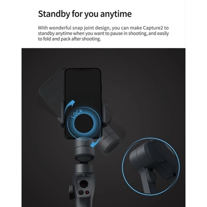 3-осевой переносной карданный стабилизатор для смартфона Samsung iPhone X XR 8 7 камеры Gopro