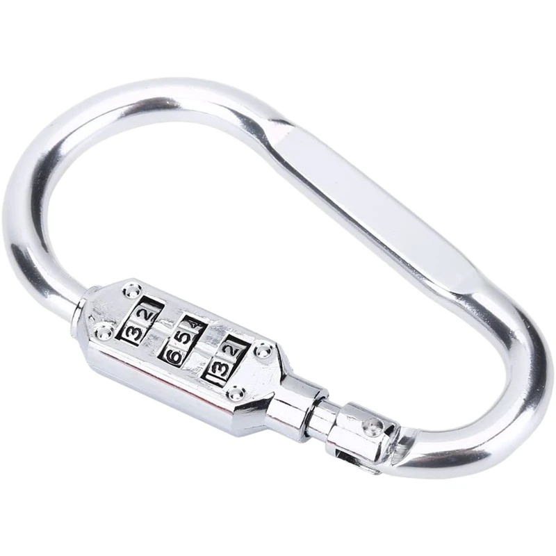 Серебряный карабинный замок d образное кольцо с зажимом на цепочке сумка для