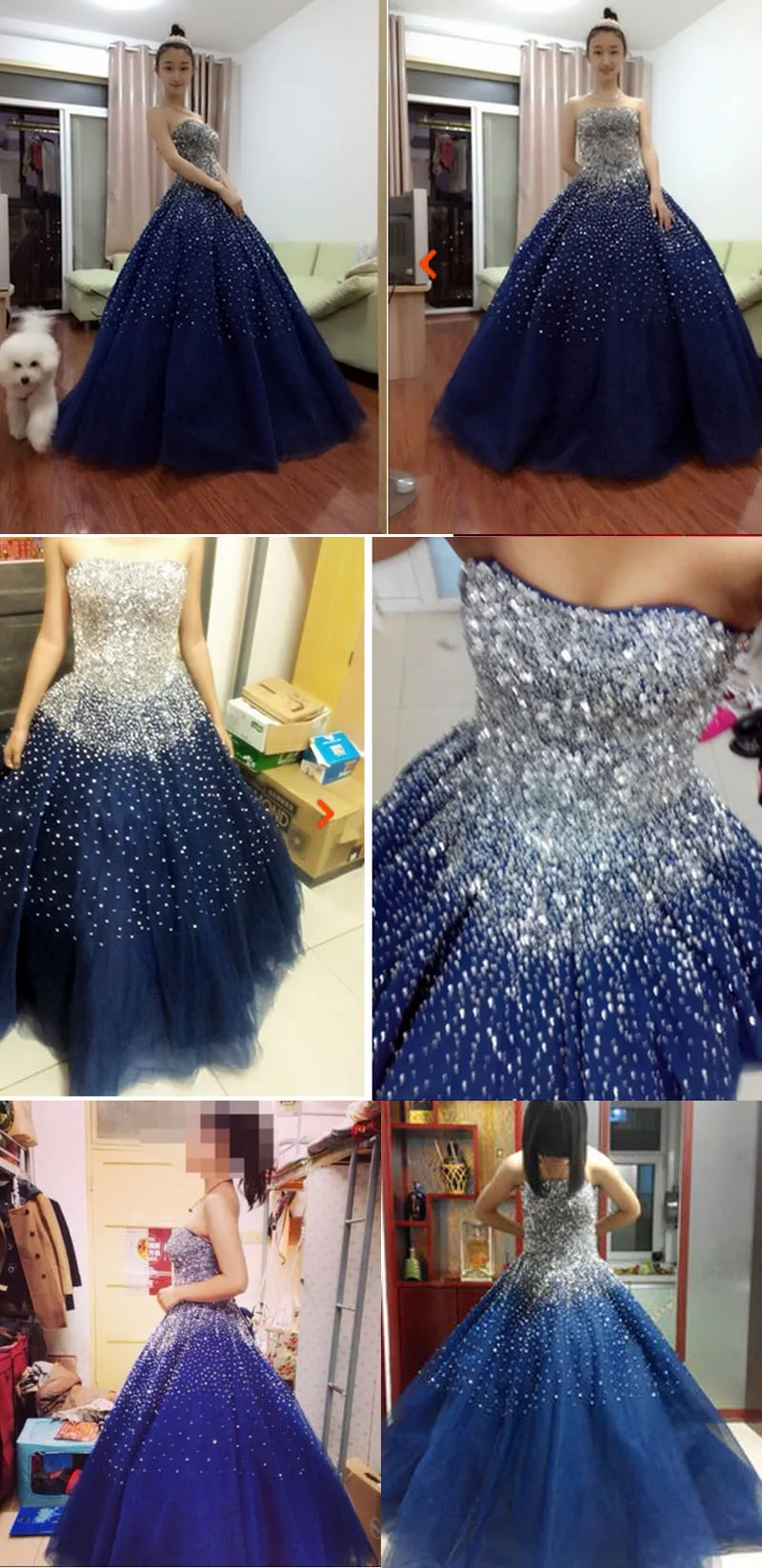 Без Бретелек Без спины вышитый бисером Кристалл Vestido De для дебютантки на выпускной платье для 15 лет Королевское голубое праздничное платье Бальные платья