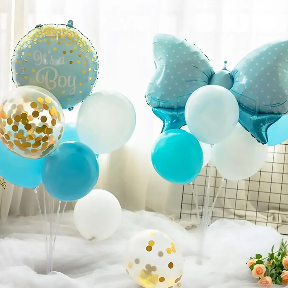 Надувные шары Huiran из фольги с розовым бантом Детские для душа украшение