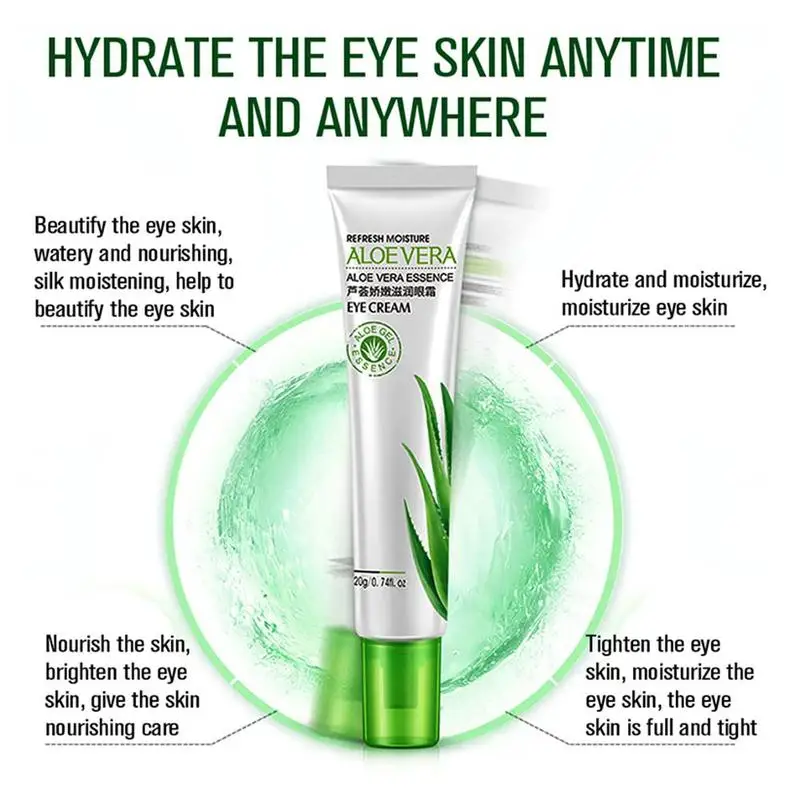 20 г алоэ вера Гиалуроновый увлажняющий крем для век быстрое удаление темных