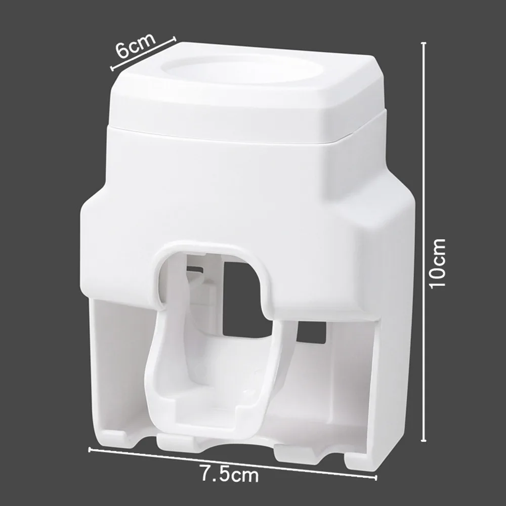 

Automatic Toothpaste Dispenser Wall Mount Toothbrush Holder Waterproof Lazy Toothpaste SqueezerStorage Rack Bathroom Accessories