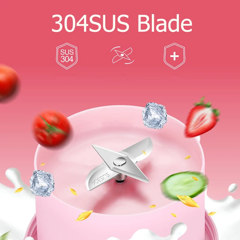 Портативный блендер маленький USB чашка соковыжималка для фруктов домашний