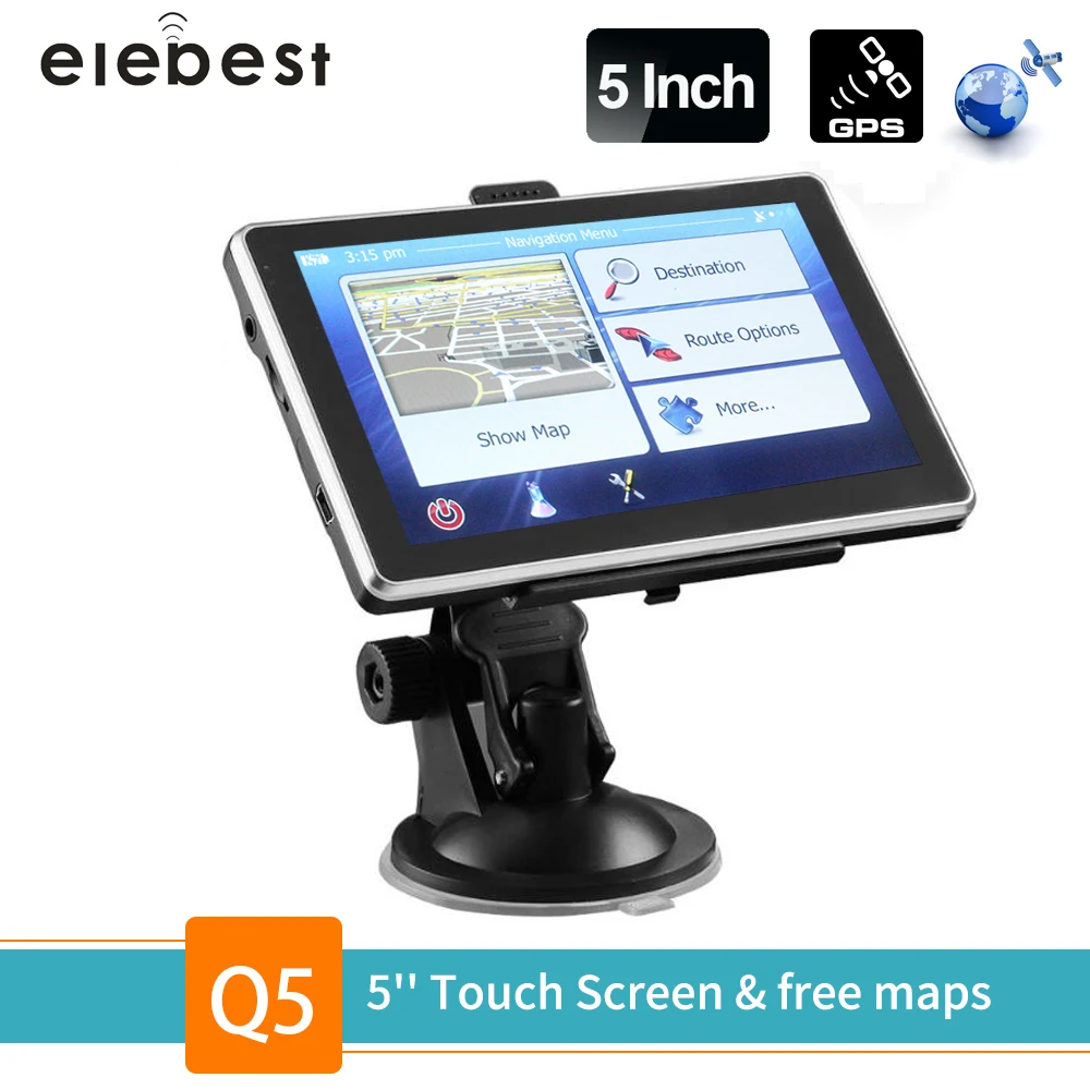 Портативный спутниковый навигатор 5 дюймовый автомобильный GPS для грузовика 8G