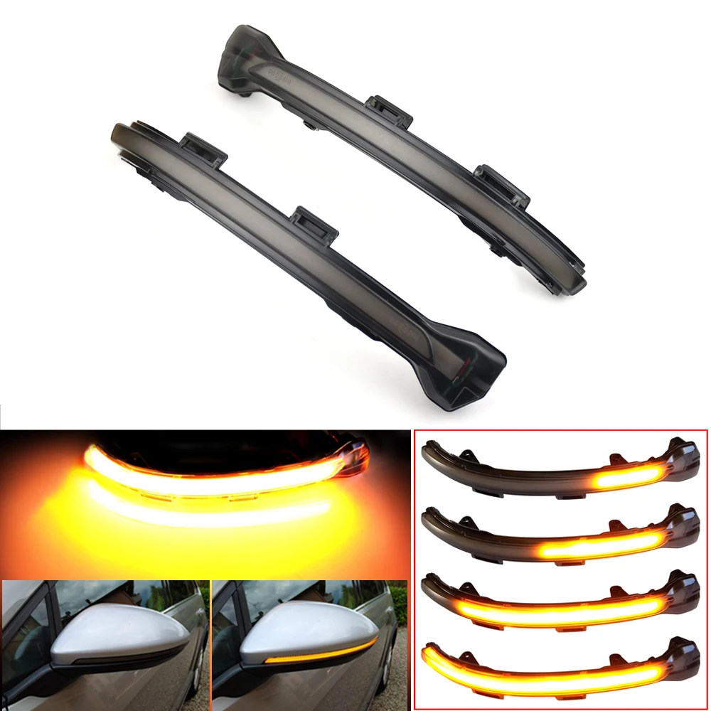 

2 шт. динамический мигалка светодиодный сигнал поворота для VW Golf MK7 7,5 7 GTI R GTD для Volkswagen зеркальный светильник 2012-2020