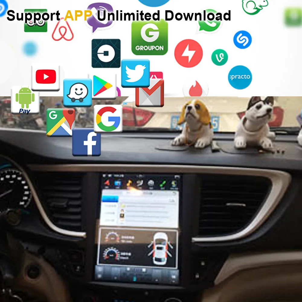 Автомобильный GPS-навигатор на Android 9 0 в стиле Тесла для Opel Astra K 2016-/Buick Excelle