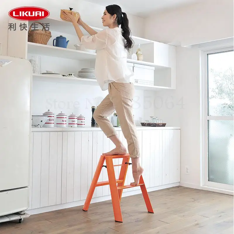 Импортные двухслойные брюки лестница Алюминий сплава светильник складной стул