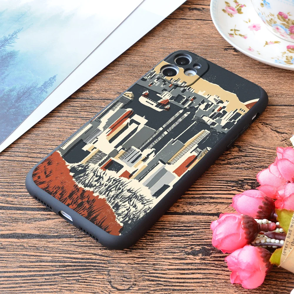 

For iPhone Hong Kong Print Soft Matt Apple iPhone Case