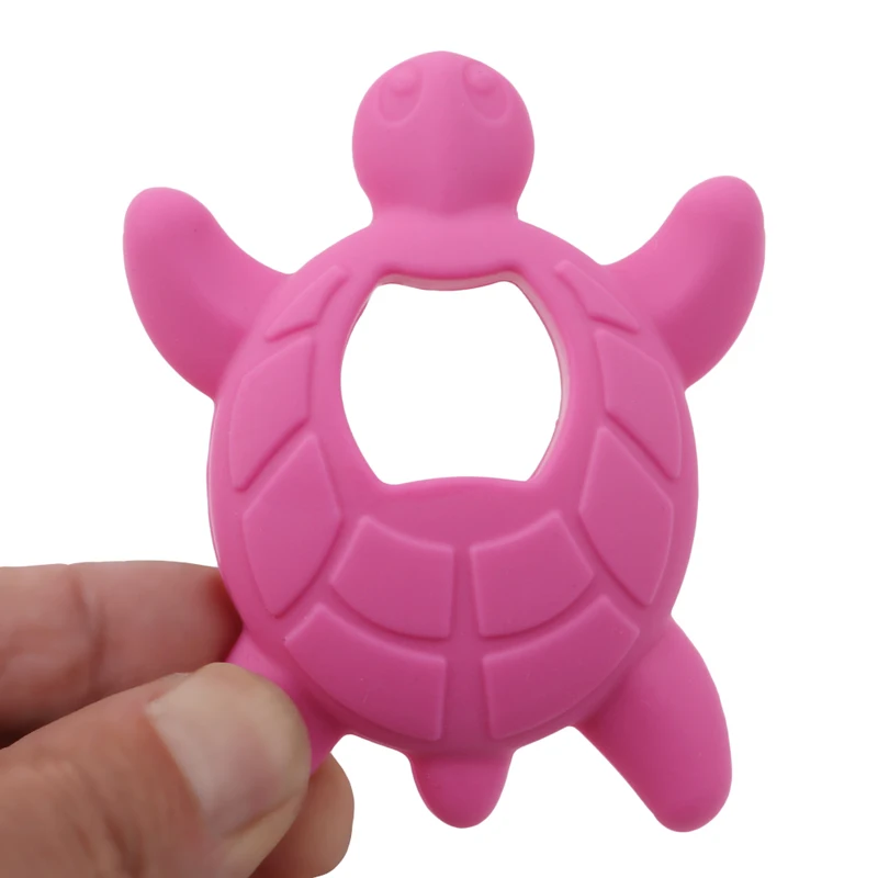 

Cute Turtle Pattern Teether Infant Baby Soft Silicone Teethers Baby Nursing Accessories Silicone Baby Teething Toys Shower Gift