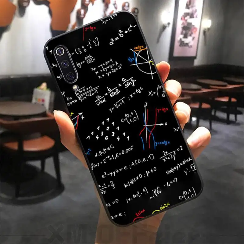

Mathematical Calculation Formula Phone Case For Xiaomi Note 10 Pro 9 SE 9T Pro A2 Lite Slim Cover For Redmi Note 9s 8 Pro