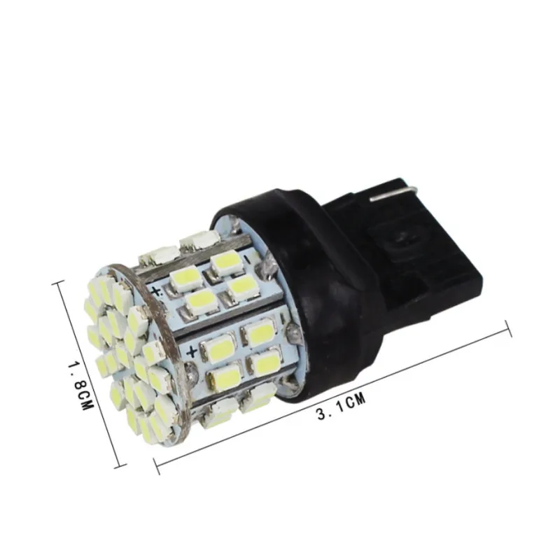 2 предмета W21/5 Вт 50SMD Автомобильный светодиодный стоп сигнал светильник T20 7443