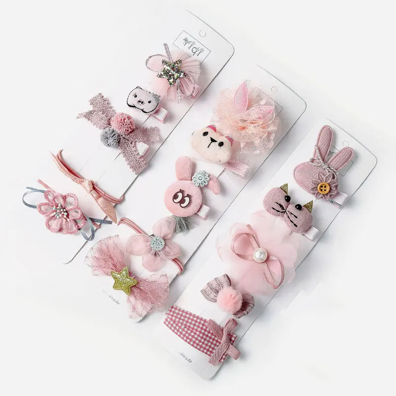 M MISM Mesh детские наборы аксессуаров для волос бант принцессы заколки девочек с