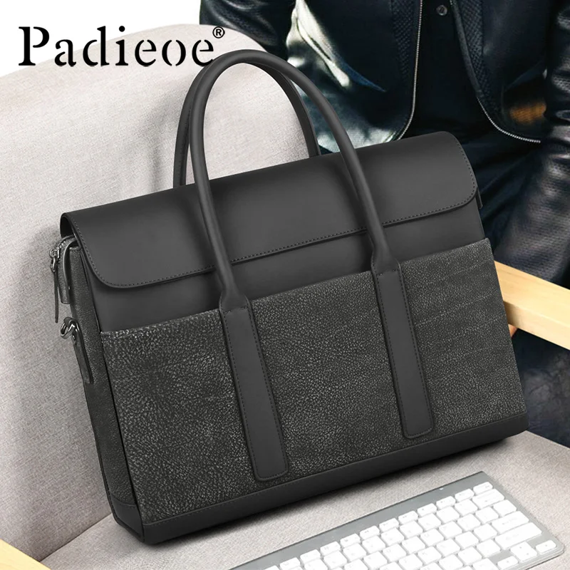 Padieoe men bag briefcase  computer bag messenger handbag purses jobs