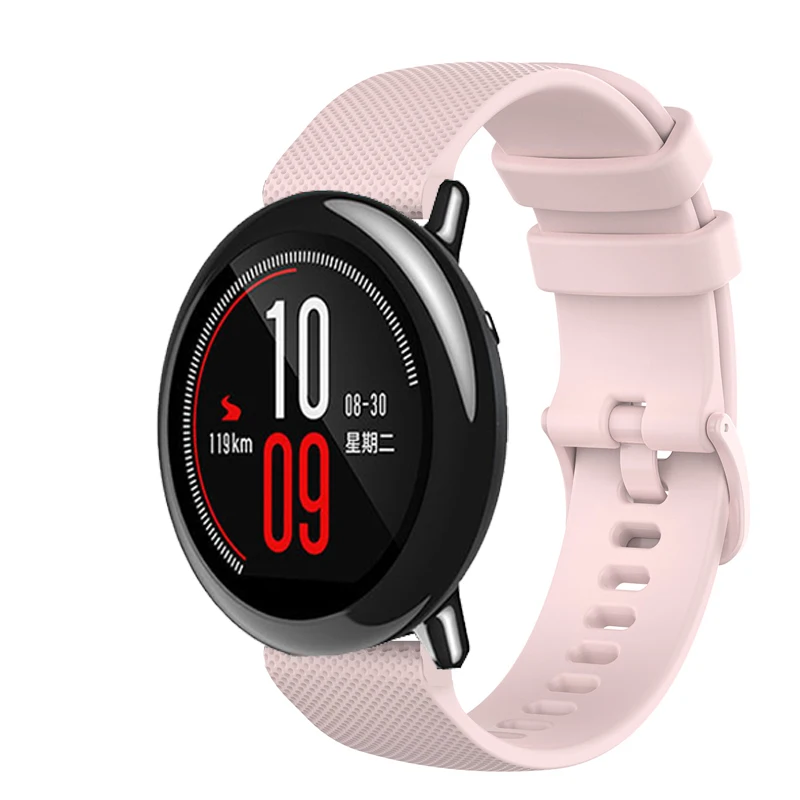 Ремешок силиконовый для смарт-часов Xiaomi Huami Amazfit PACE Stratos 2 2S GTR 47 мм 22 - купить по