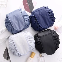 fashion folding makeup bag lazy drawstring cosmetic bag large capacity beam storage bags portable travel debris storage wash bag