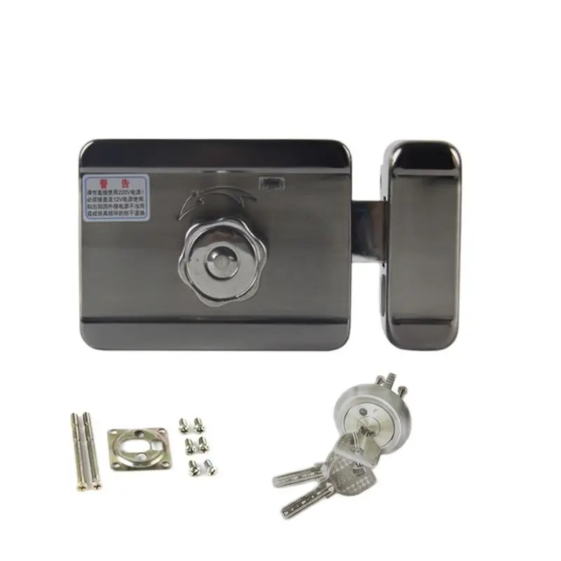 

KINJOIN Access Entry Security System New Electronic Door Lock For Home Wired Video Intercom Doorbell Security System DC12V