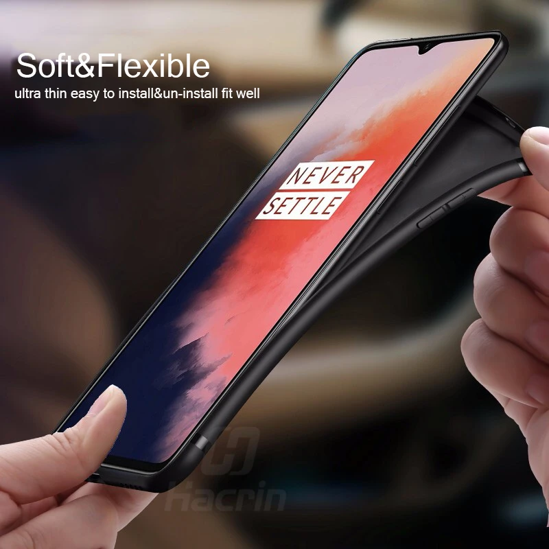 Hacrin чехол для Oneplus 7 T Pro Чехол из мягкого ТПУ ультра тонкая матовая задняя крышка One